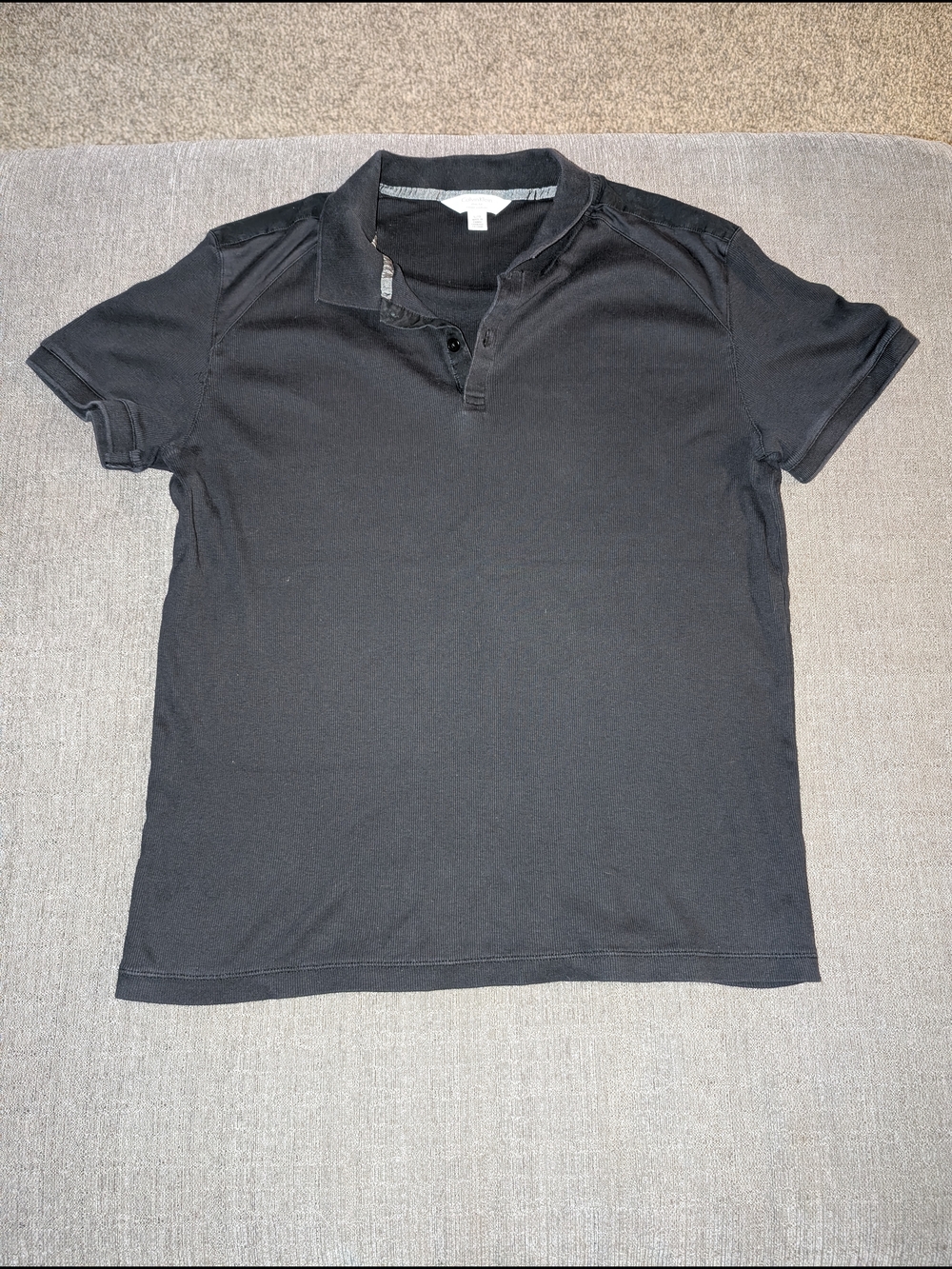 Men's Black Polo Shirt - Classic Short Sleeve